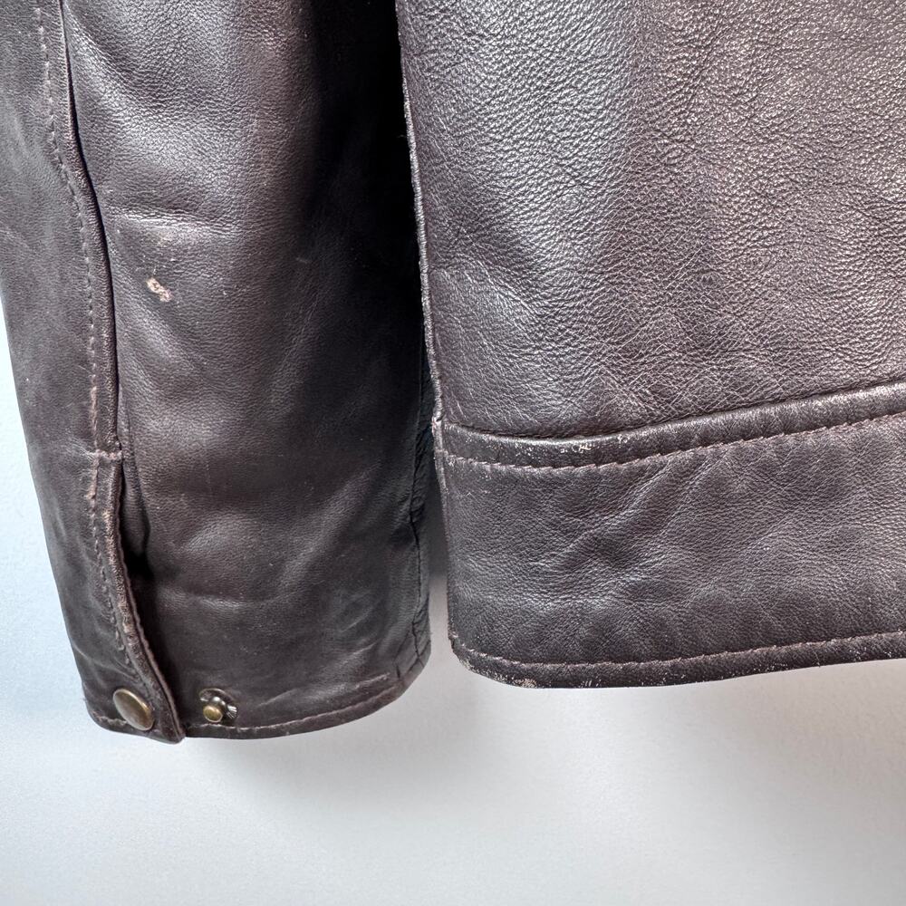Saddlebred Men's L Leather Bomber style Jacket - Picture 7 of 7